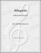 Allegretto piano sheet music cover